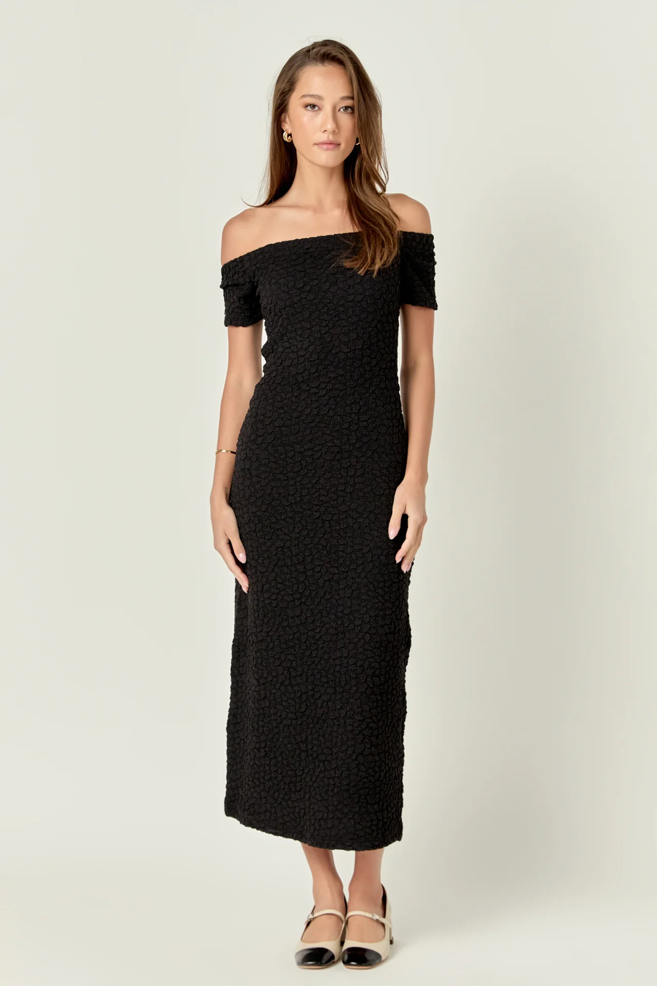 Textured Midi Dress - Image 20