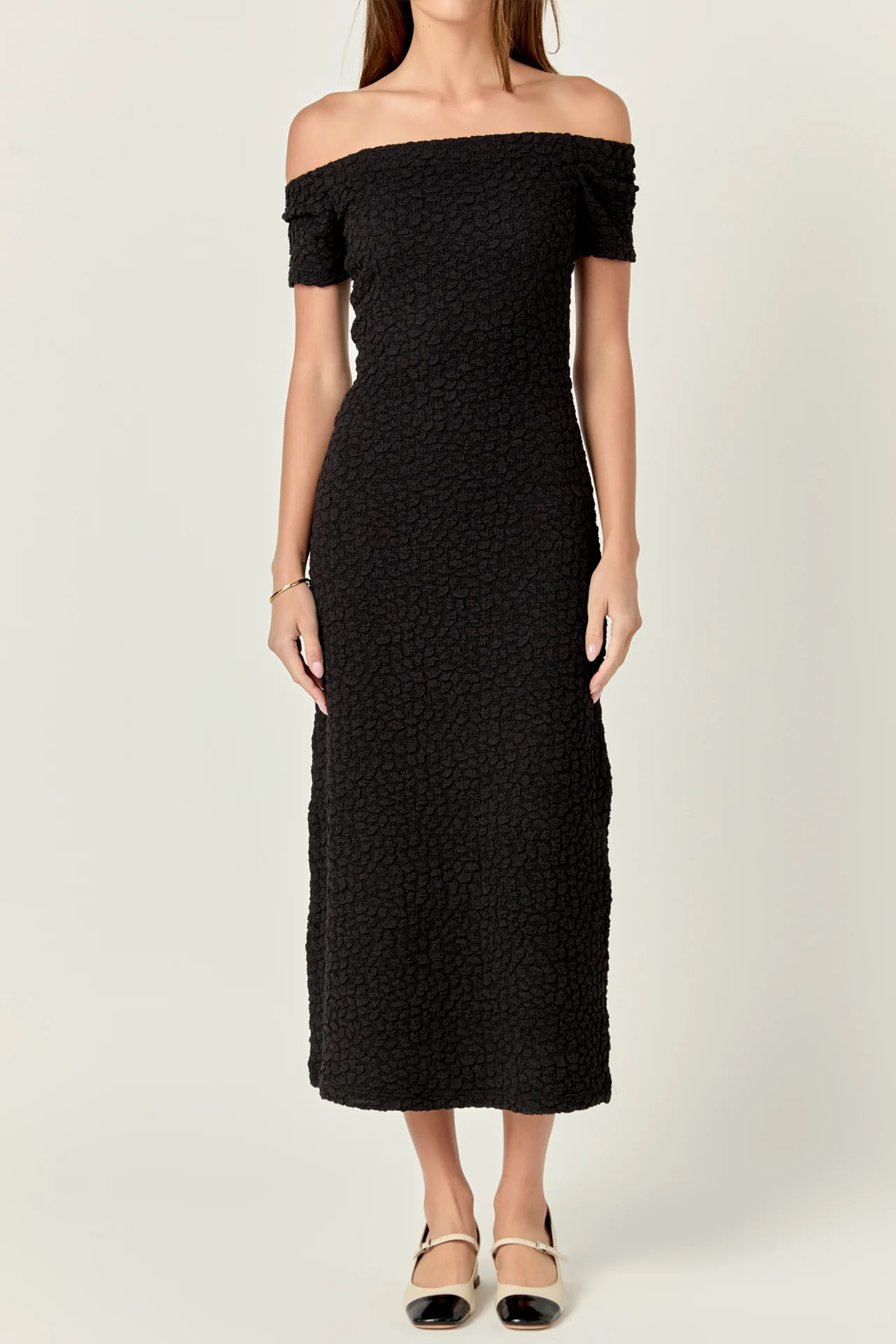Textured Midi Dress - Image 21