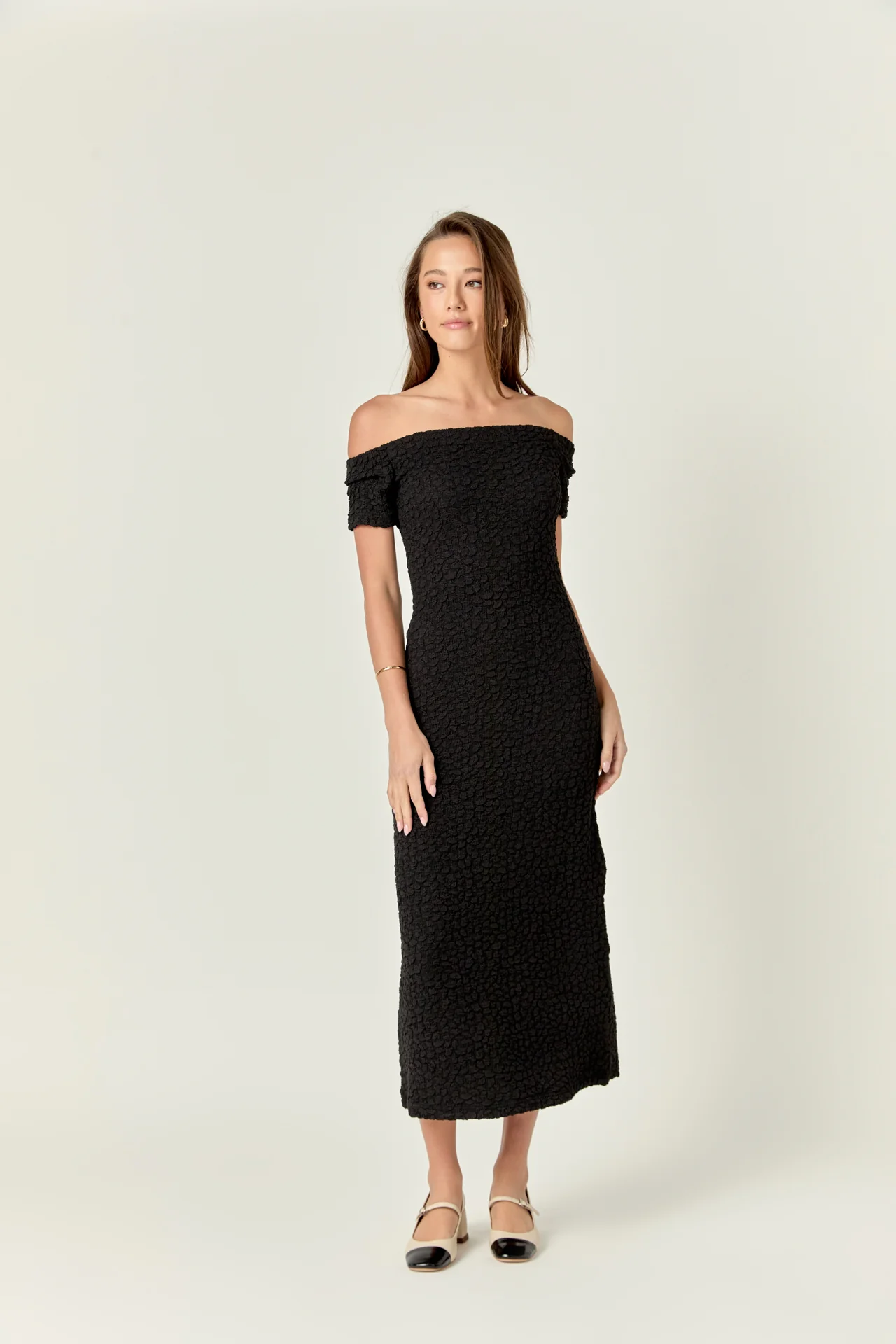 Textured Midi Dress - Image 24