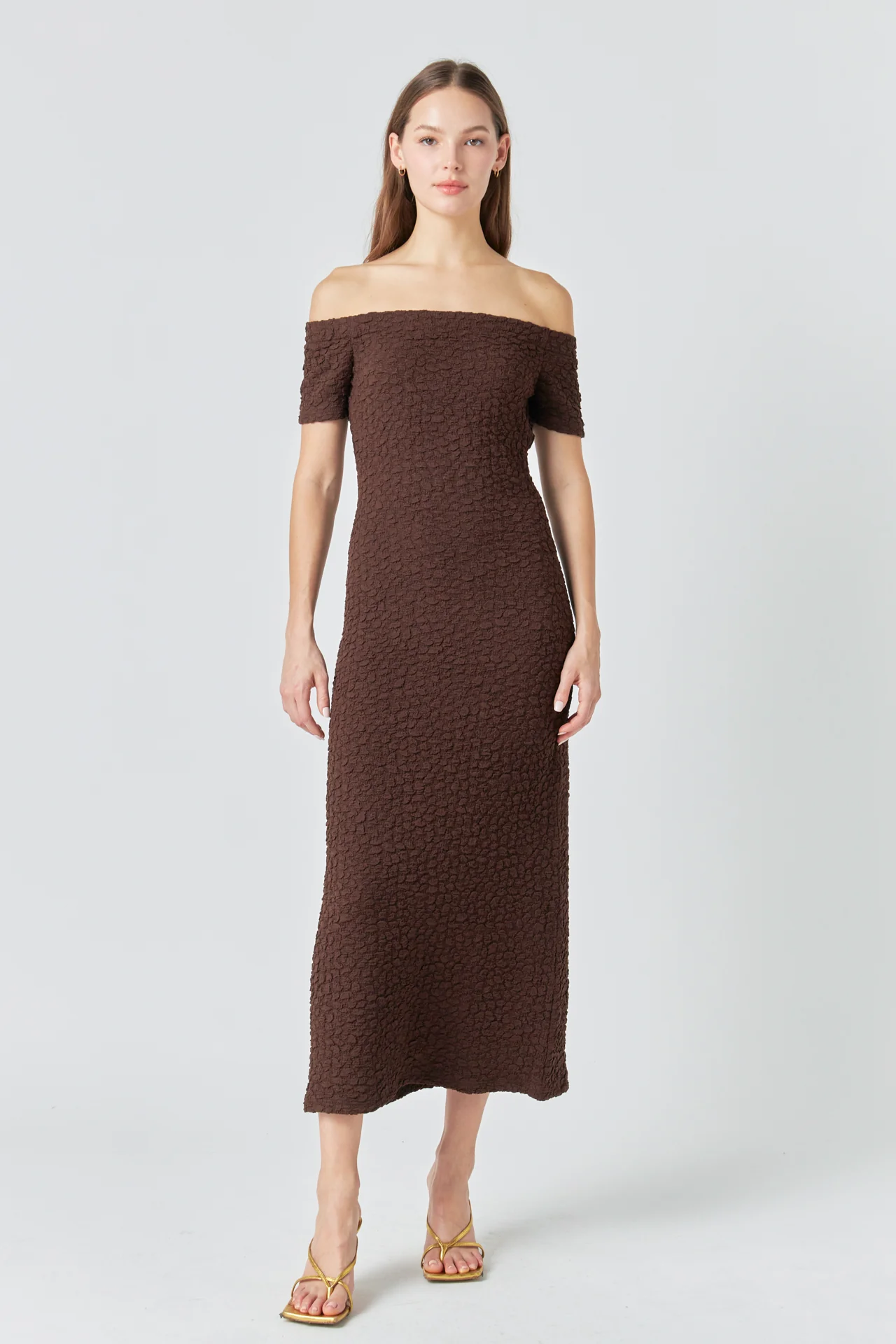 Textured Midi Dress - Image 25