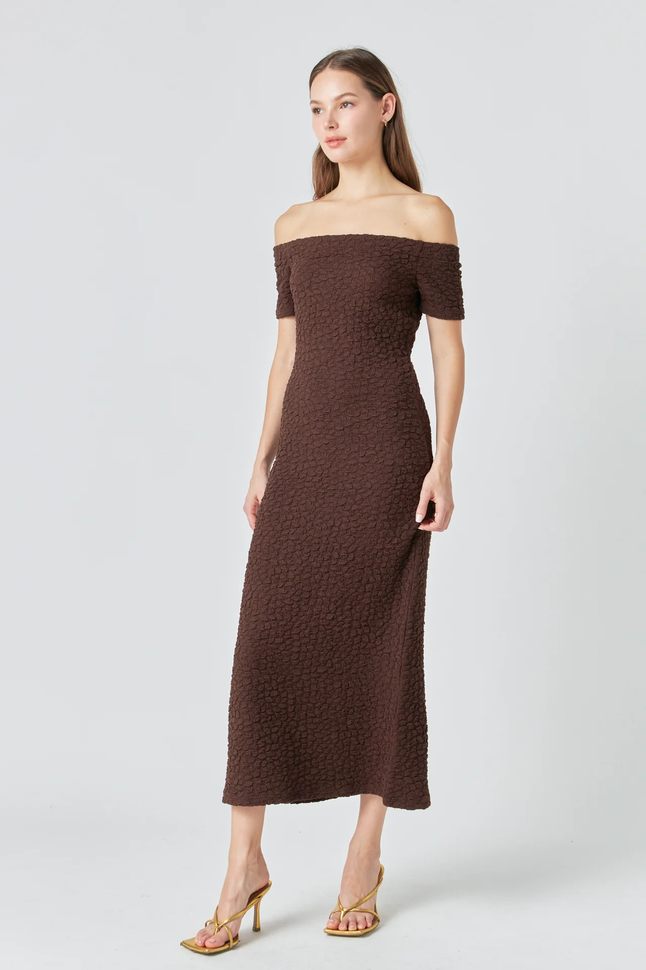 Textured Midi Dress - Image 27