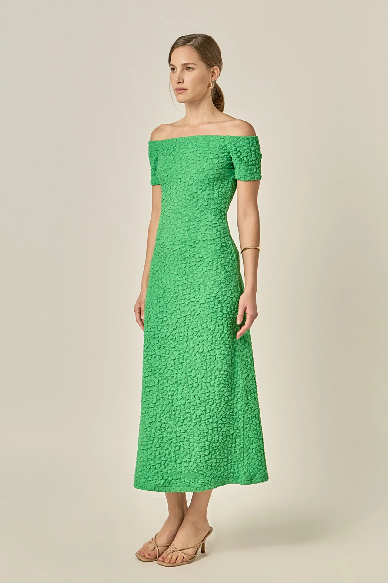 Textured Midi Dress - Image 4