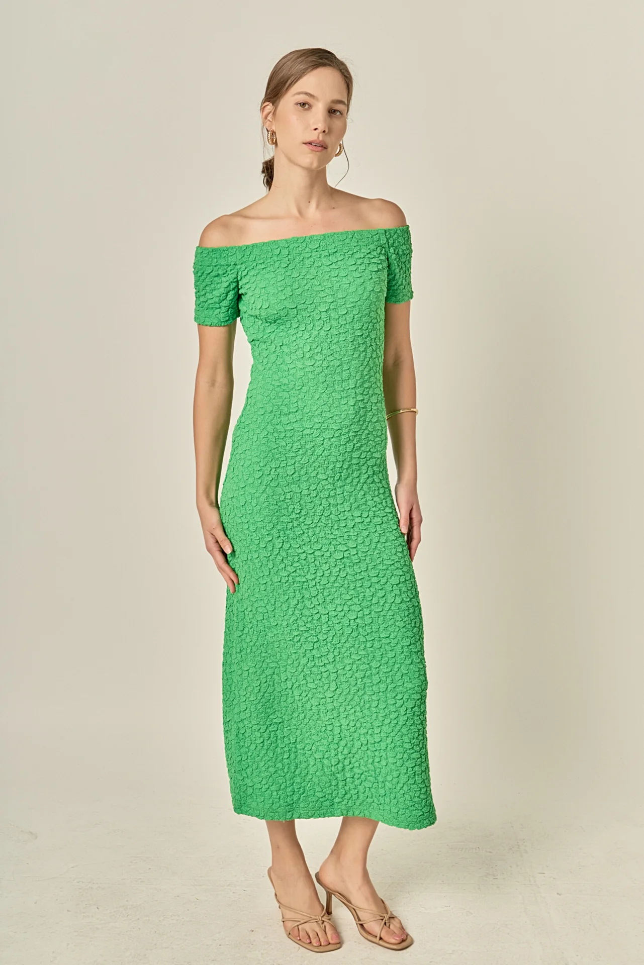 Textured Midi Dress - Image 6