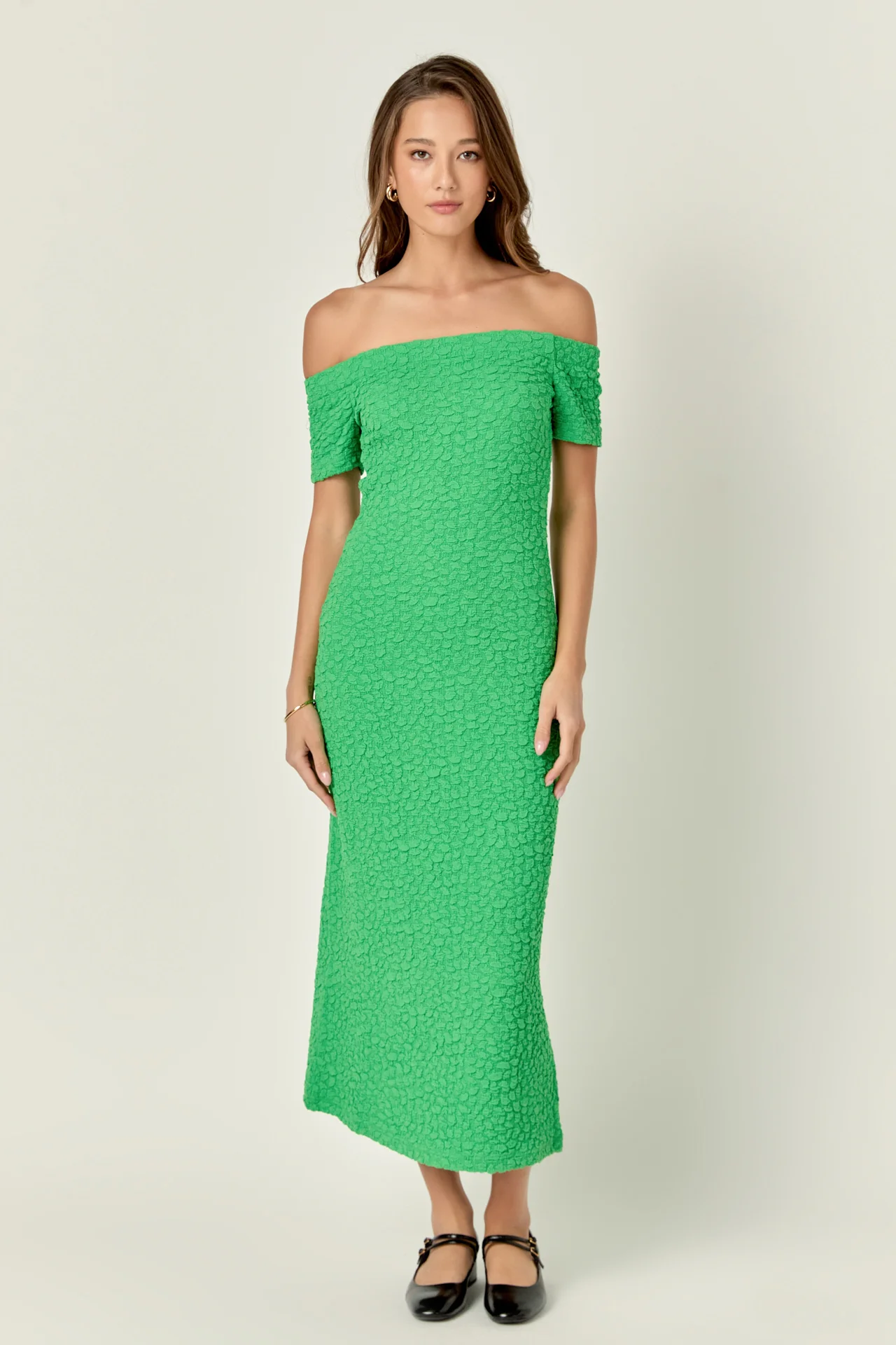 Textured Midi Dress - Image 7