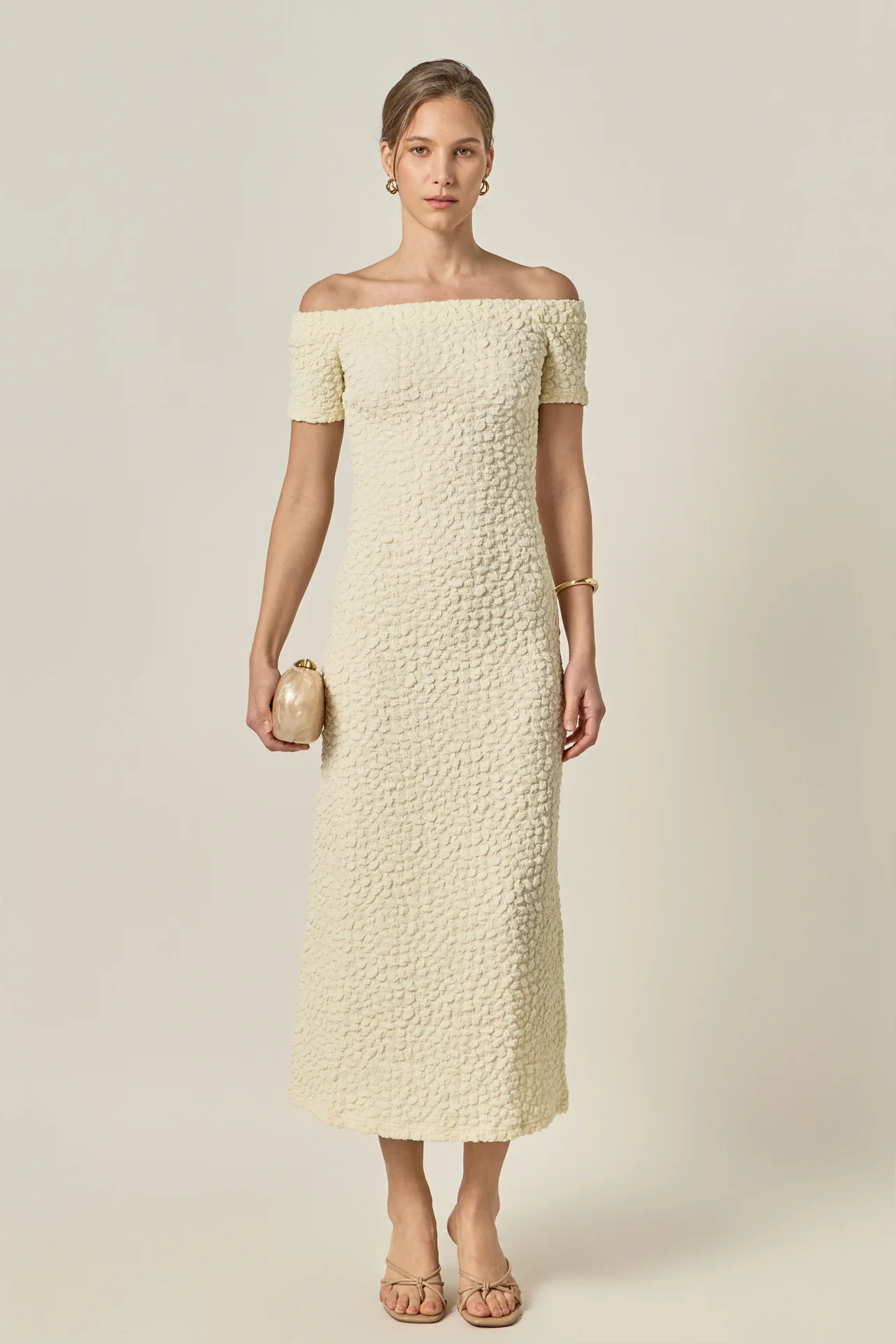 Textured Midi Dress - Image 8