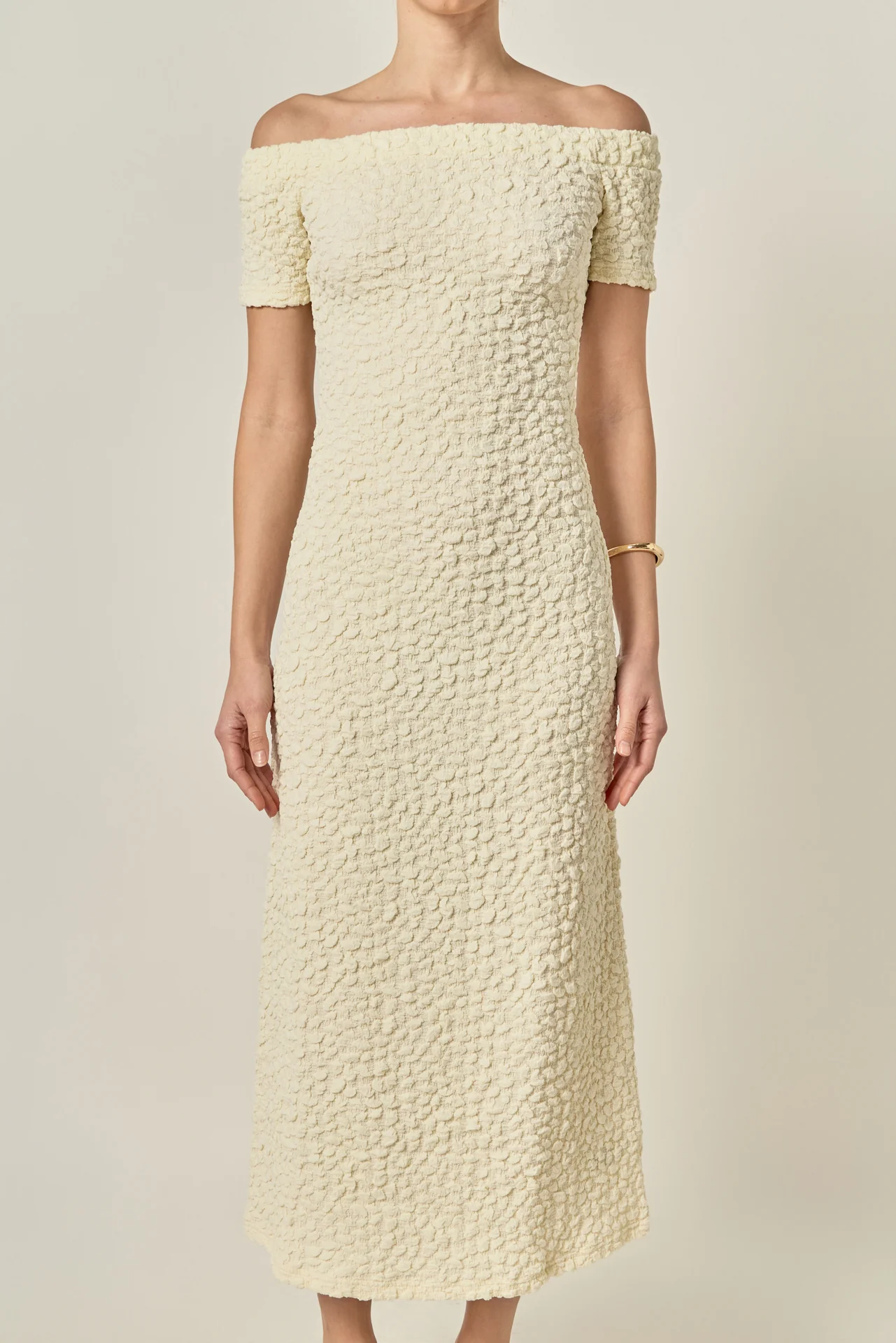 Textured Midi Dress - Image 9
