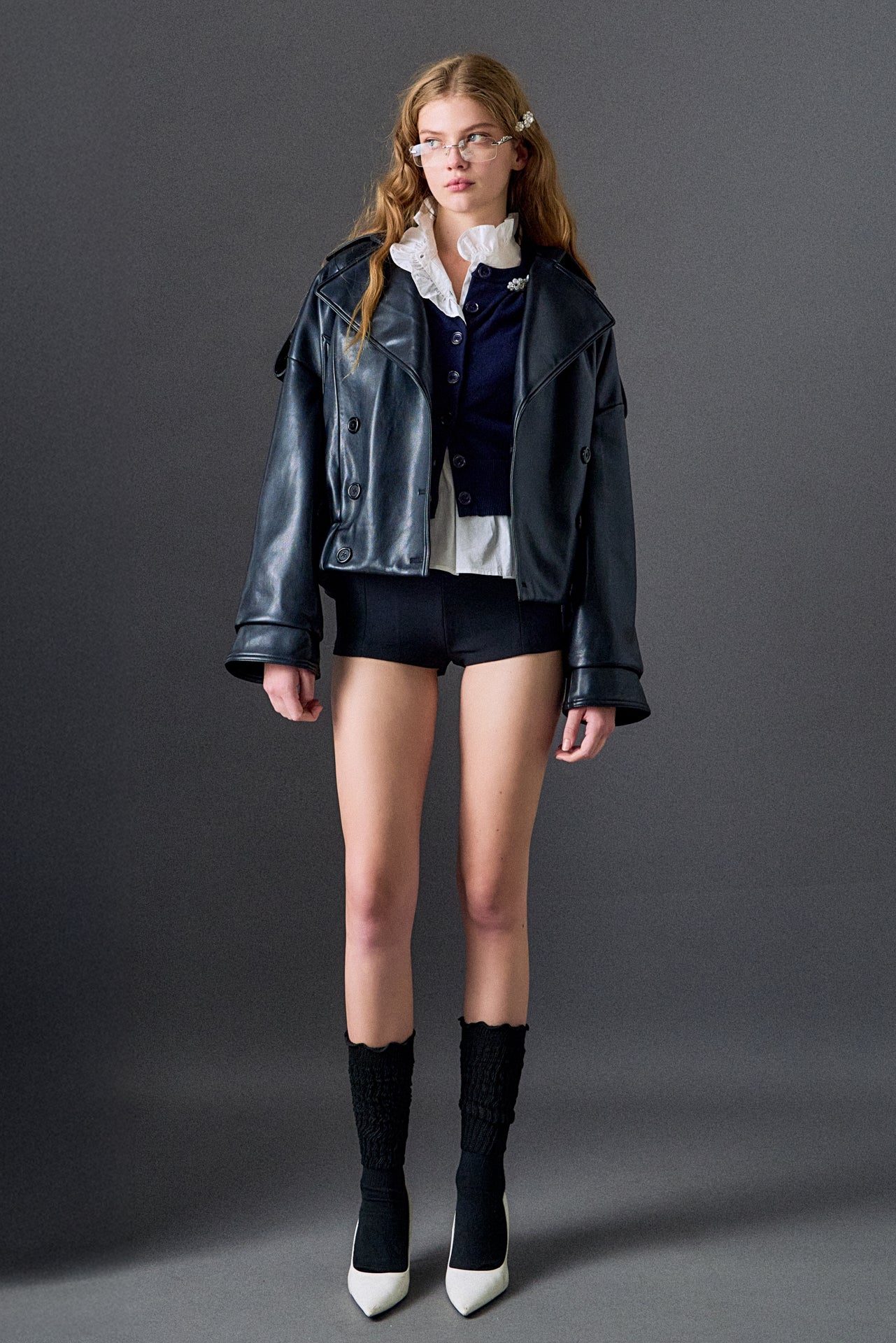 Trench Faux Leather Jacket - Image 3