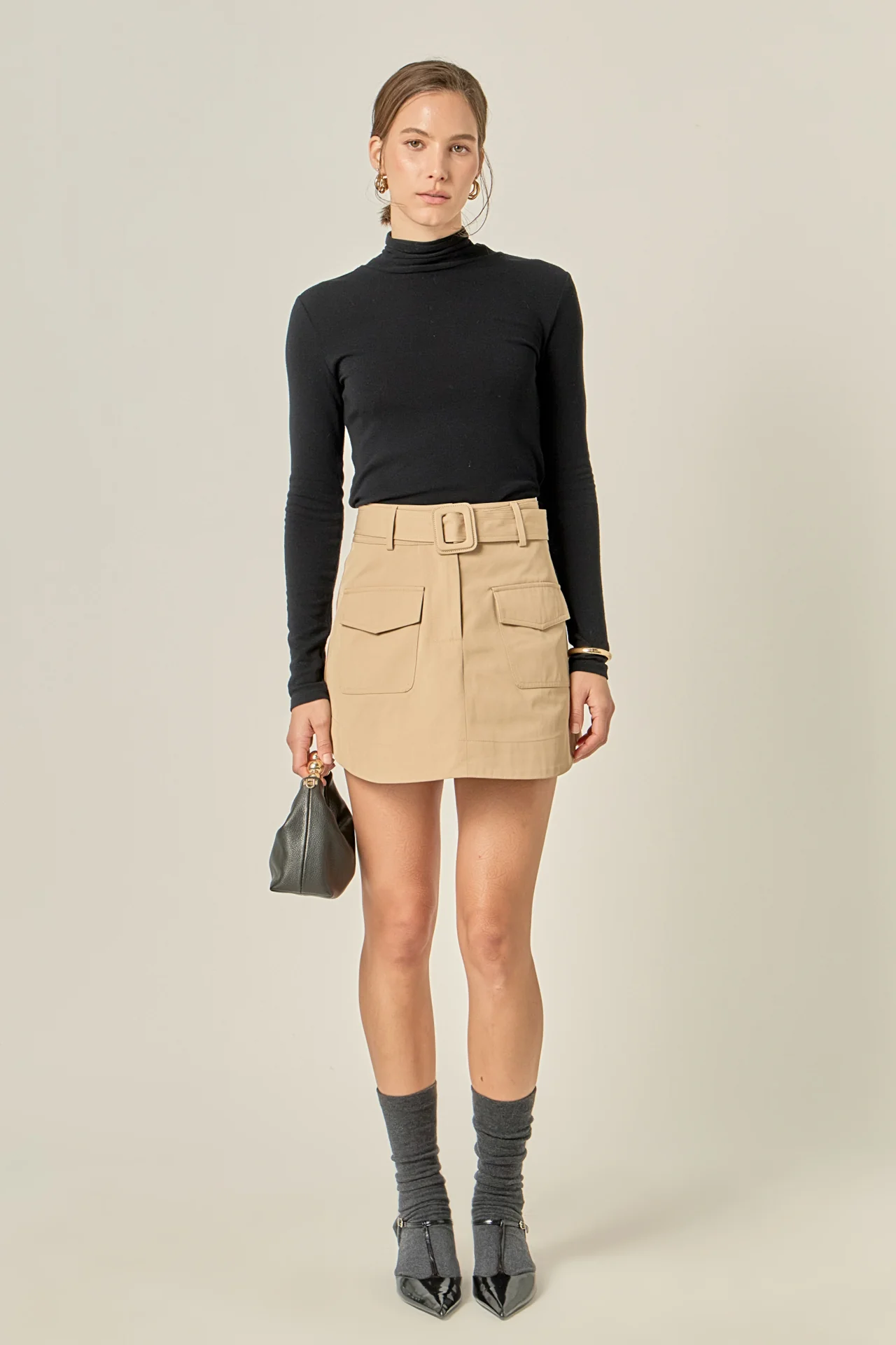 Blair Belted Mini Skirt