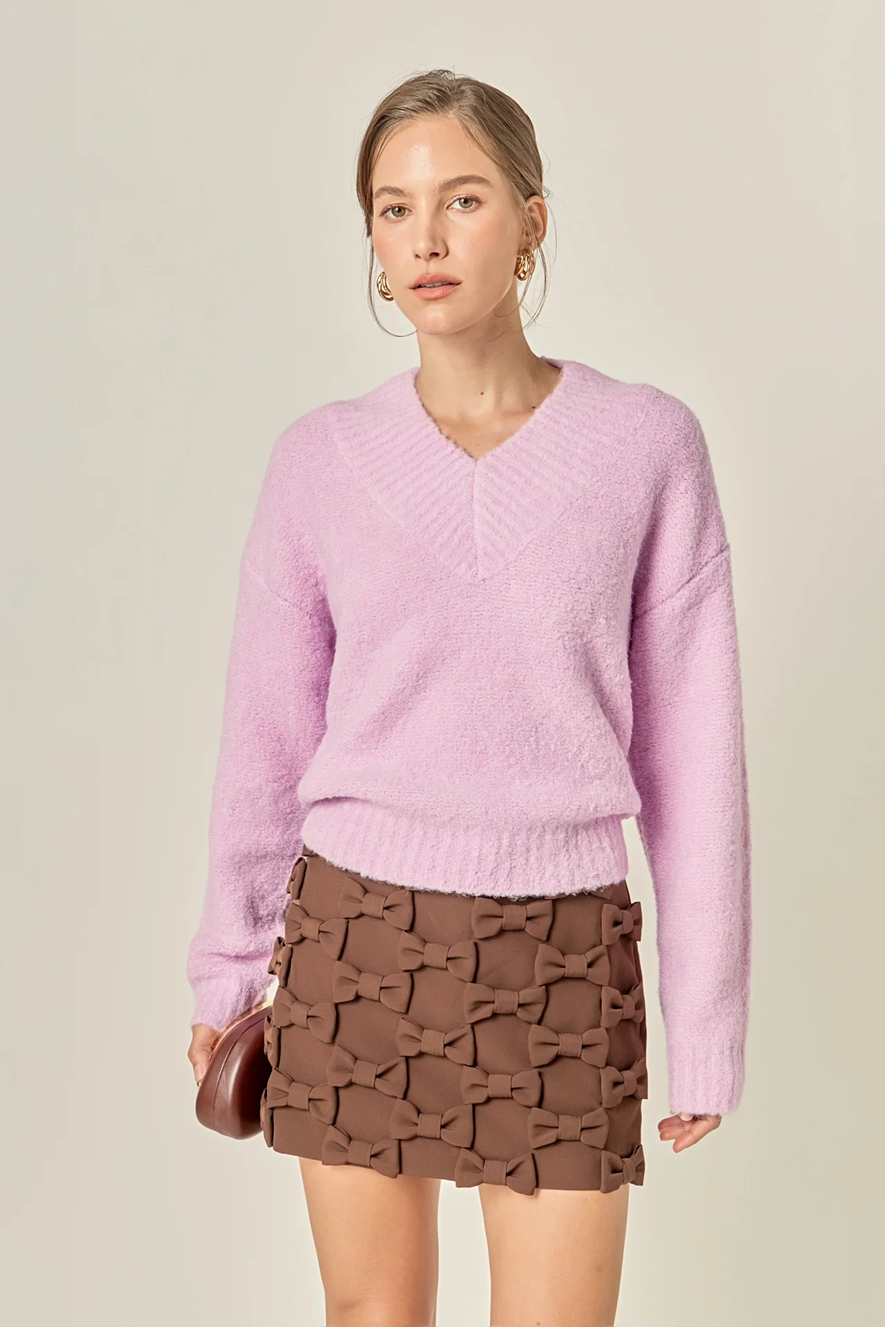V Neck Knit Top - Image 5