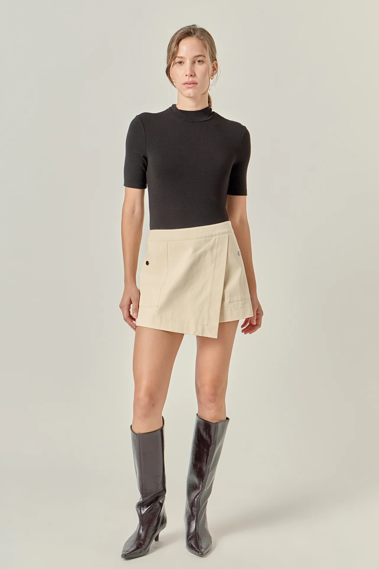 Wrap Detail Mini Skort